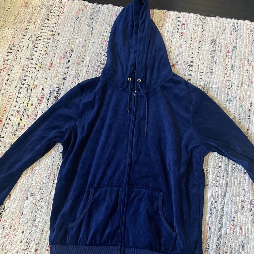 Velour Navy Blue Set